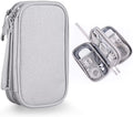 Compact Light Grey Travel Electronics Organizer Bag M937742