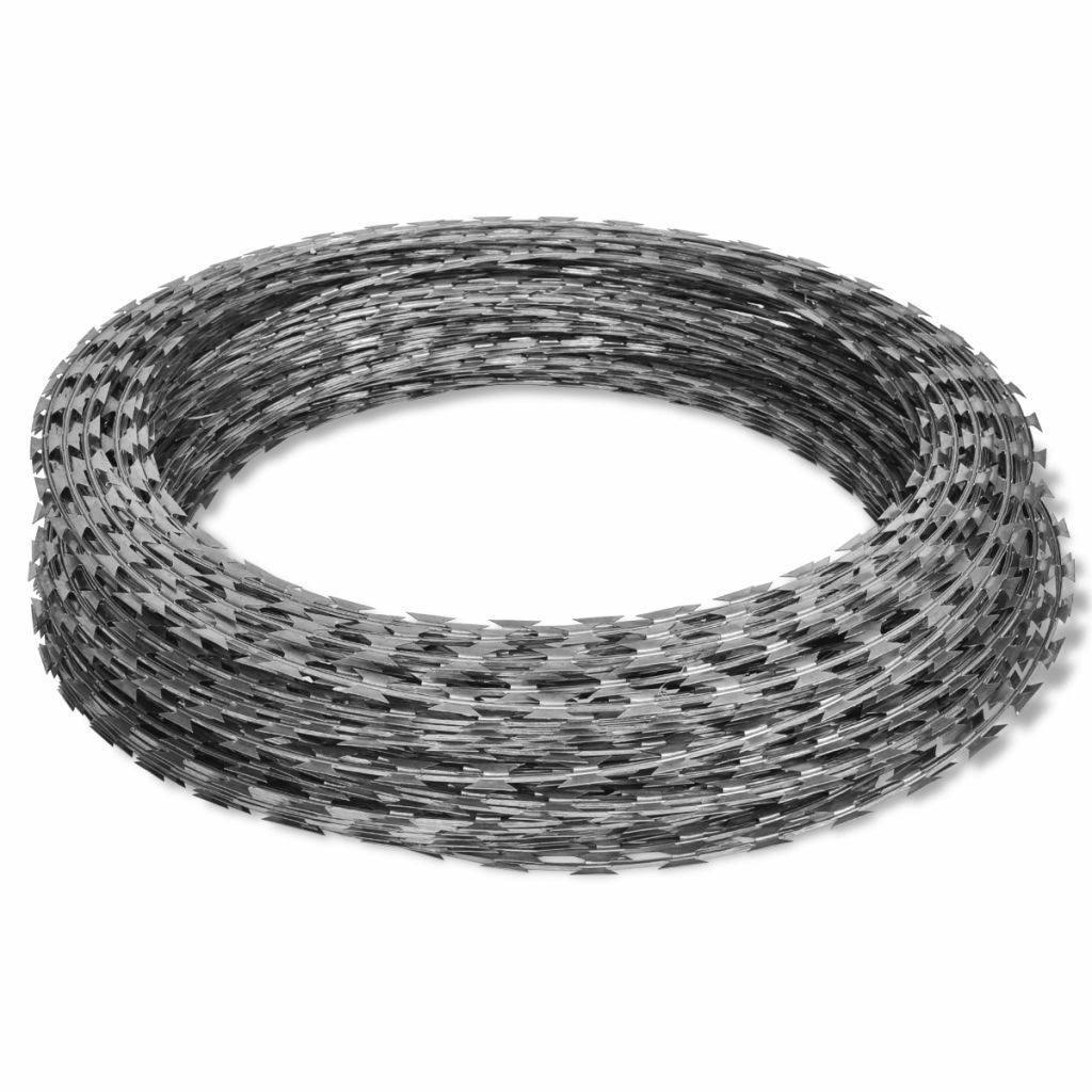 Galvanized Steel Razor Wire Helical Roll 2 Packs N160