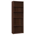 25 in. Five Shelves Bookcase in Cherry Brown U57323