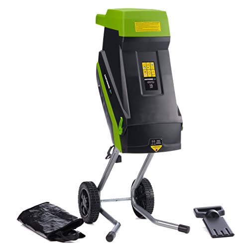 15-Amp Corded Electric Chipper with Collection Bin T474