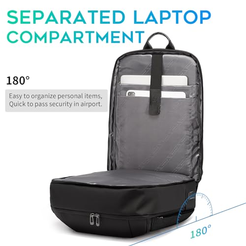 Men's Laptop Backpack Fits 15.6 Inch Notebook with USB3.0 Fast Charging Port H552