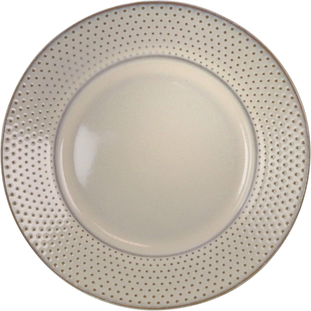16 Piece White Stoneware Dinnerware Dish Set K817