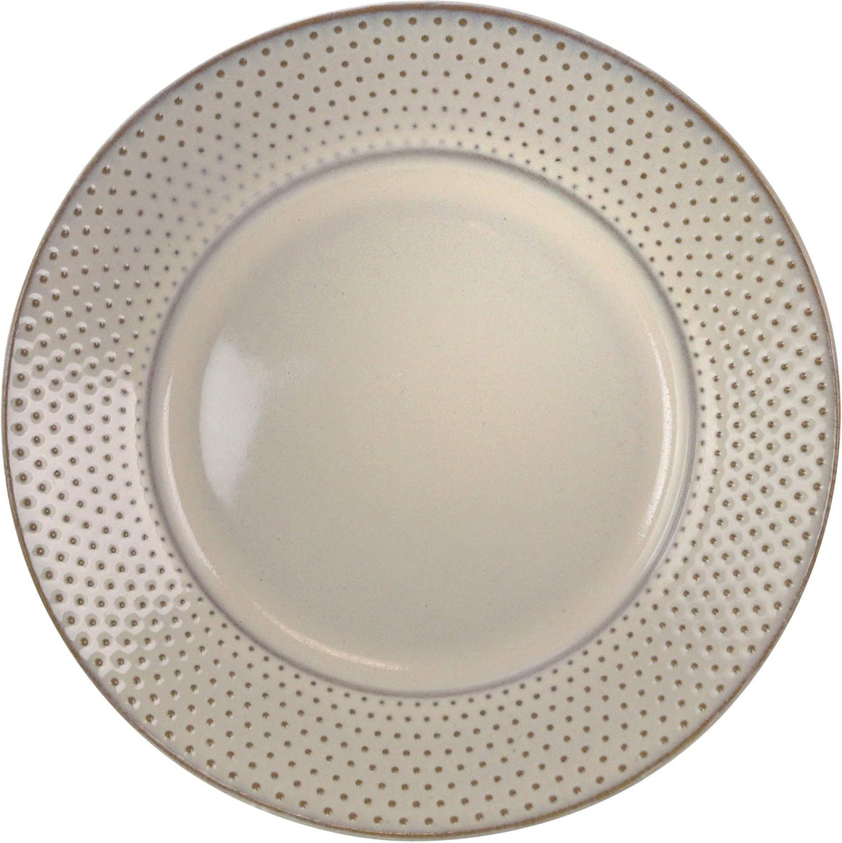 16 Piece White Stoneware Dinnerware Dish Set K817