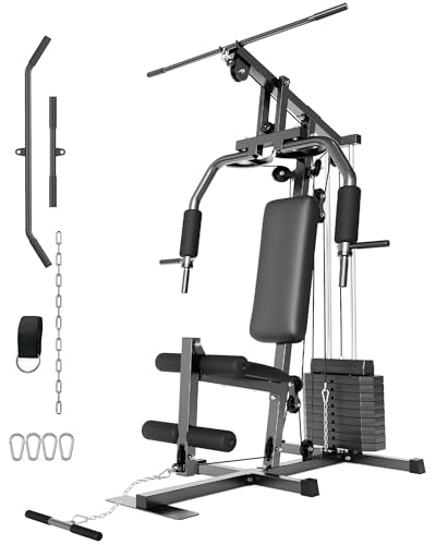 100LBS Weight Stack Multifunctional Home Gym Exercise Equipment Z239