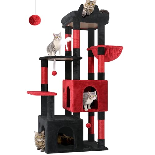 Light Grey Heavy Duty Cat Tree with Scratching Post N607