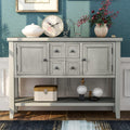 Solid Wood Console Table with 3 Drawers, 2 Cabinet and 1 Shelf N686668