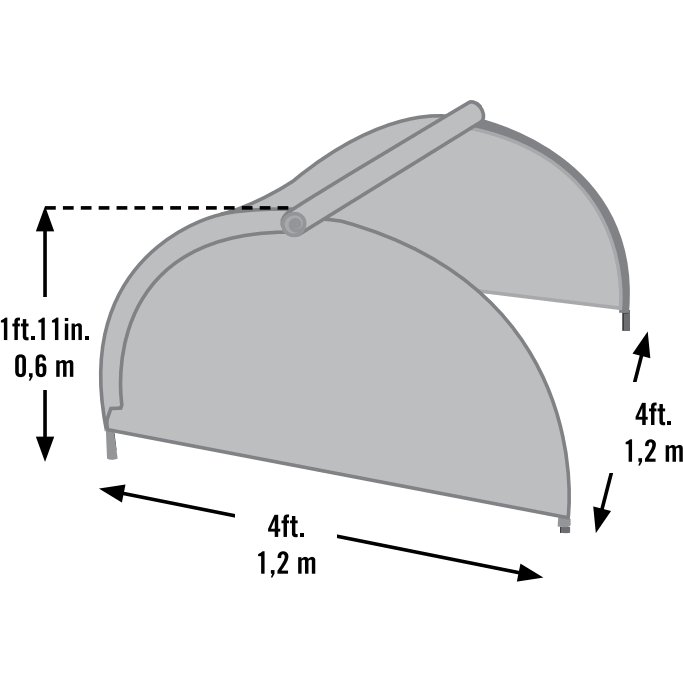 Round Raised Bed Greenhouse with Fully Closable Cover Z7798