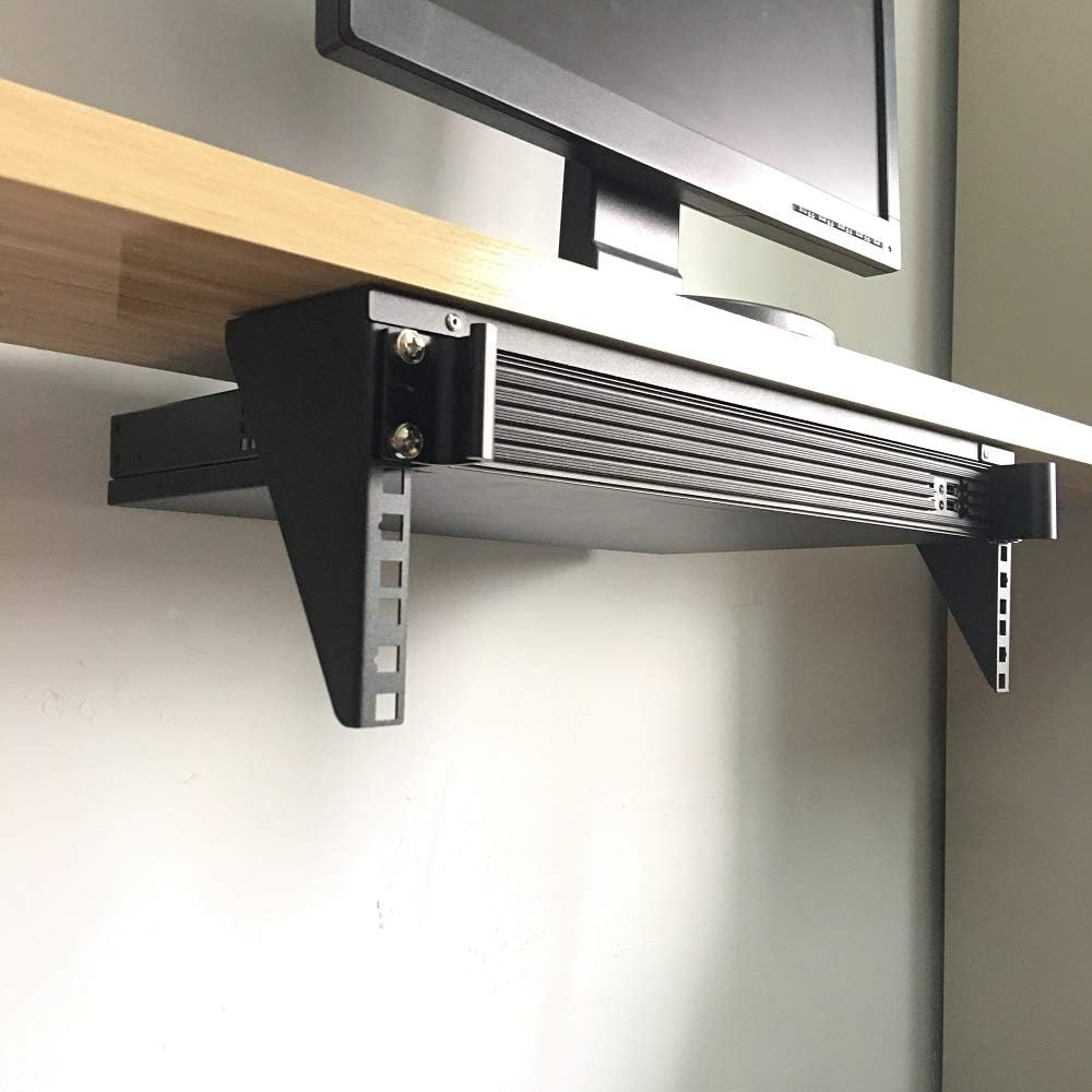 3U Lightweight Foldable Wall Mount Patch Panel Bracket, 19 inch Steel, Pack of 2 A303