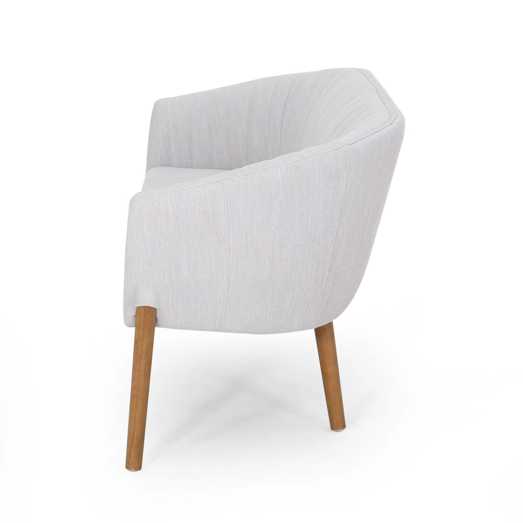 Mid-Century Upholstered Fabric Loveseat S291