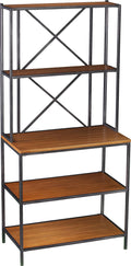Black Two-Tone Bakers Rack K152
