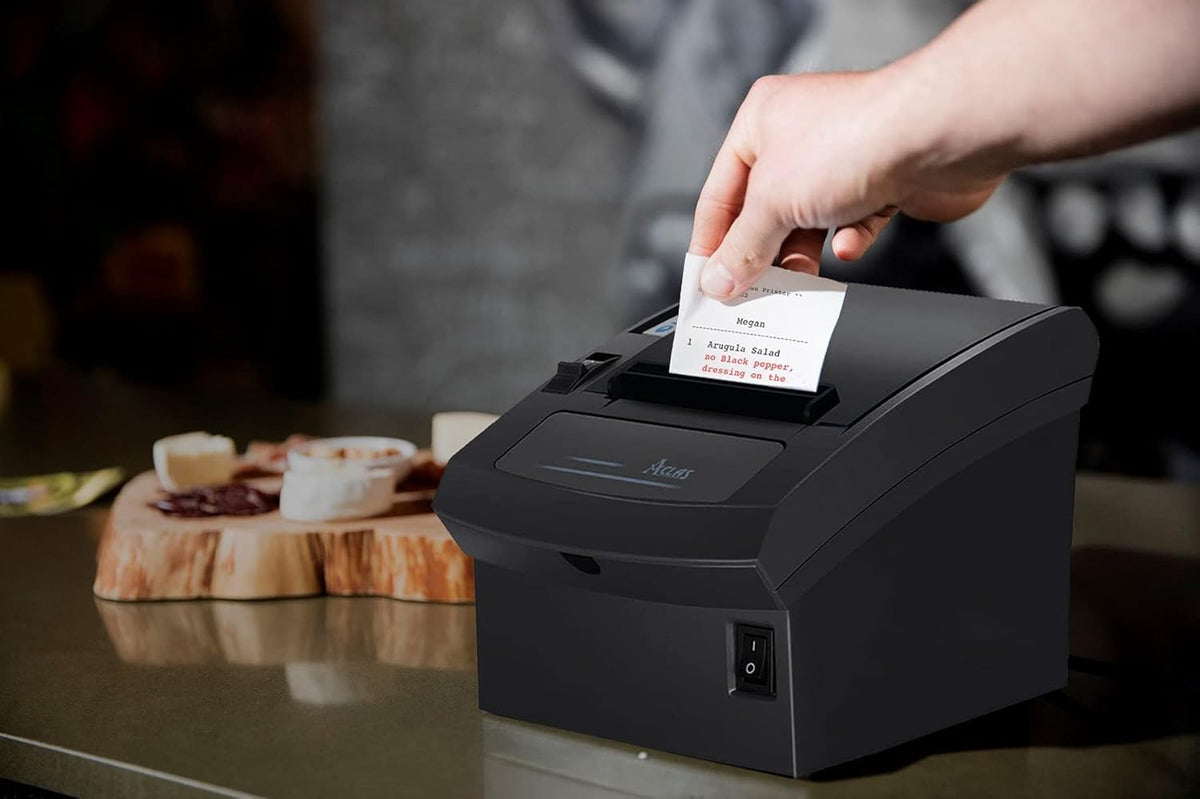Thermal Receipt Printer 80mm with Auto Cutter Cash Drawer ESC/POS USB + D9 Serial Port B2000
