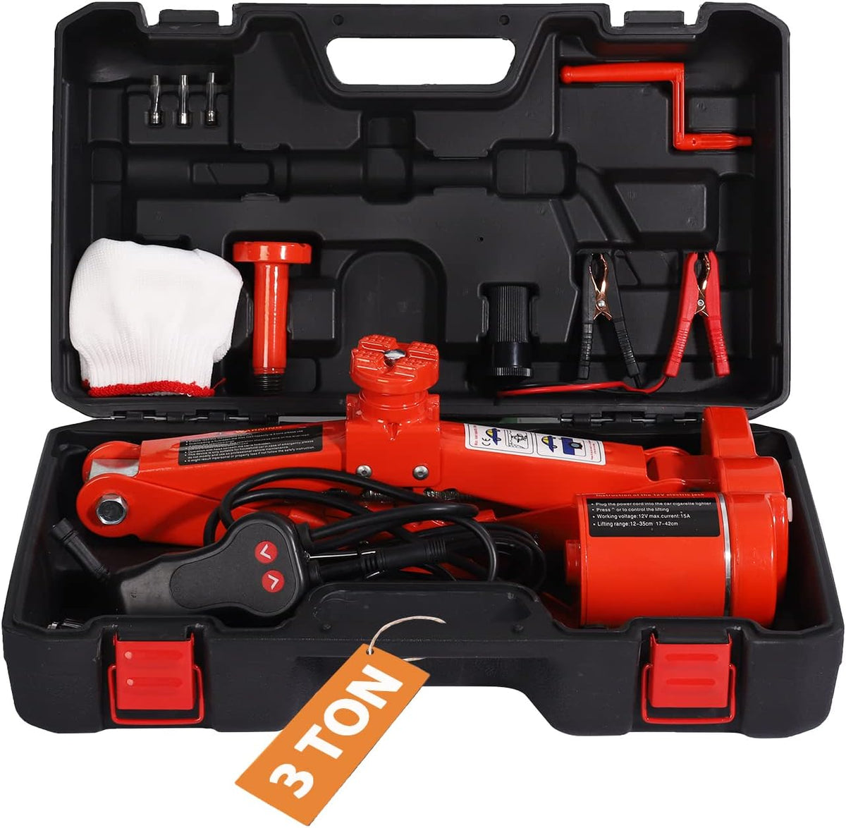 5 Ton 12V Electric Car Jack with Impact Wrench B9675