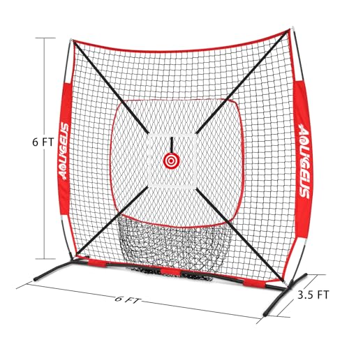 6'X6' Baseball Softball Practice Net with Strike Zone Y526173