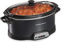 Portable 7-Quart Programmable Slow Cooker with Dishwasher-Safe Crock, Black N861