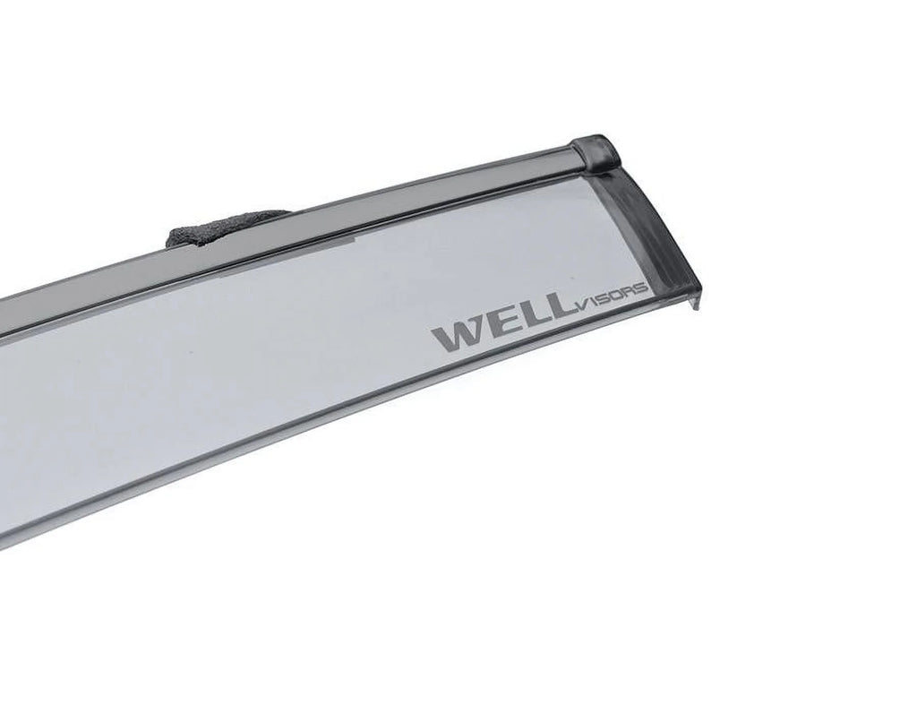 Side Window Visors Wind Deflectors Rain Guard with Black Trim U8507