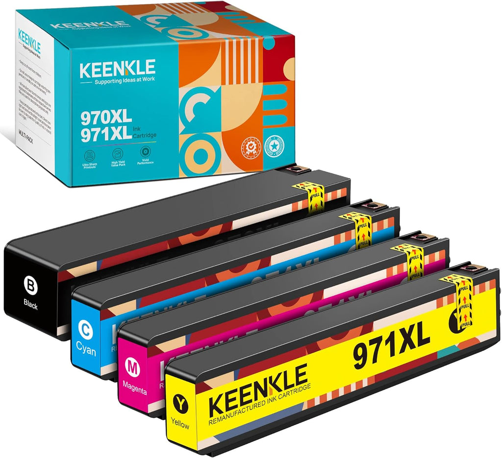 4-Pack Black Cyan Magenta Yellow Ink Cartridge for Officejet Pro Printer W2545
