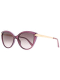 Lilac Gold Cateye Sunglasses A97616
