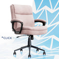 Pink Ergonomic Mid Back Desk Chair Z6609