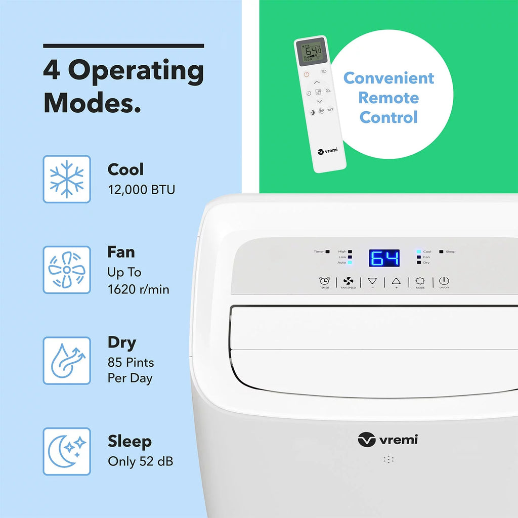 12000 BTU Portable Air Conditioner W9378