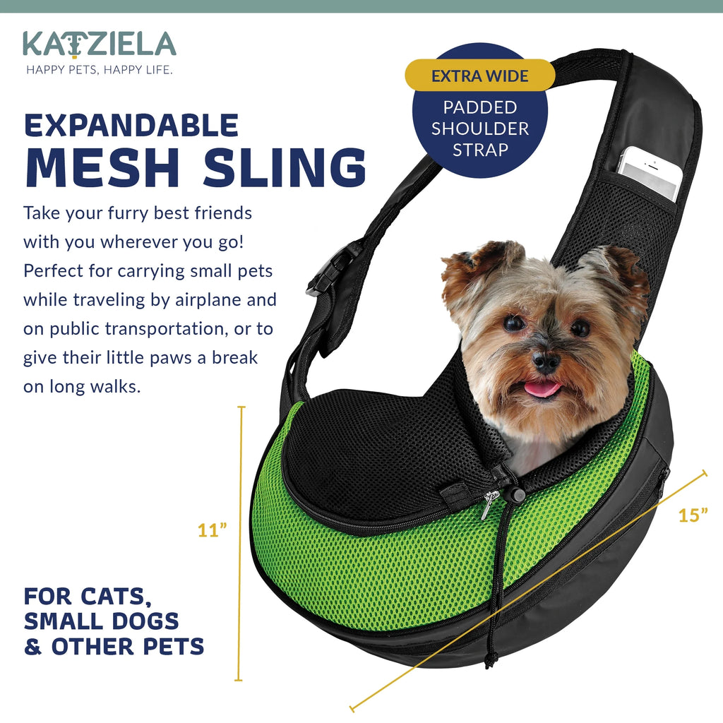 Green Pet Carrier Sling Bag B252174