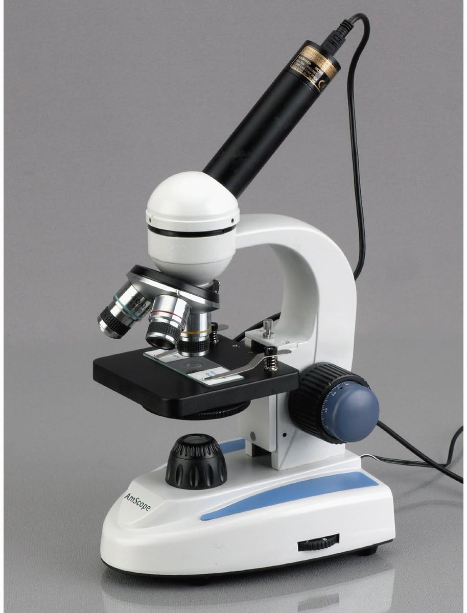 Compound Monocular Microscope, 40x-1000x Magnification, LED Illumination S16911
