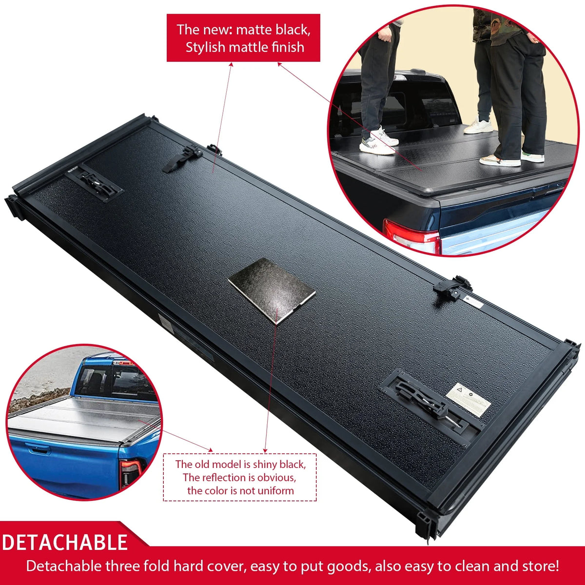 Soft Roll Up Truck Bed Tonneau Cover 5 ft Bed C221687