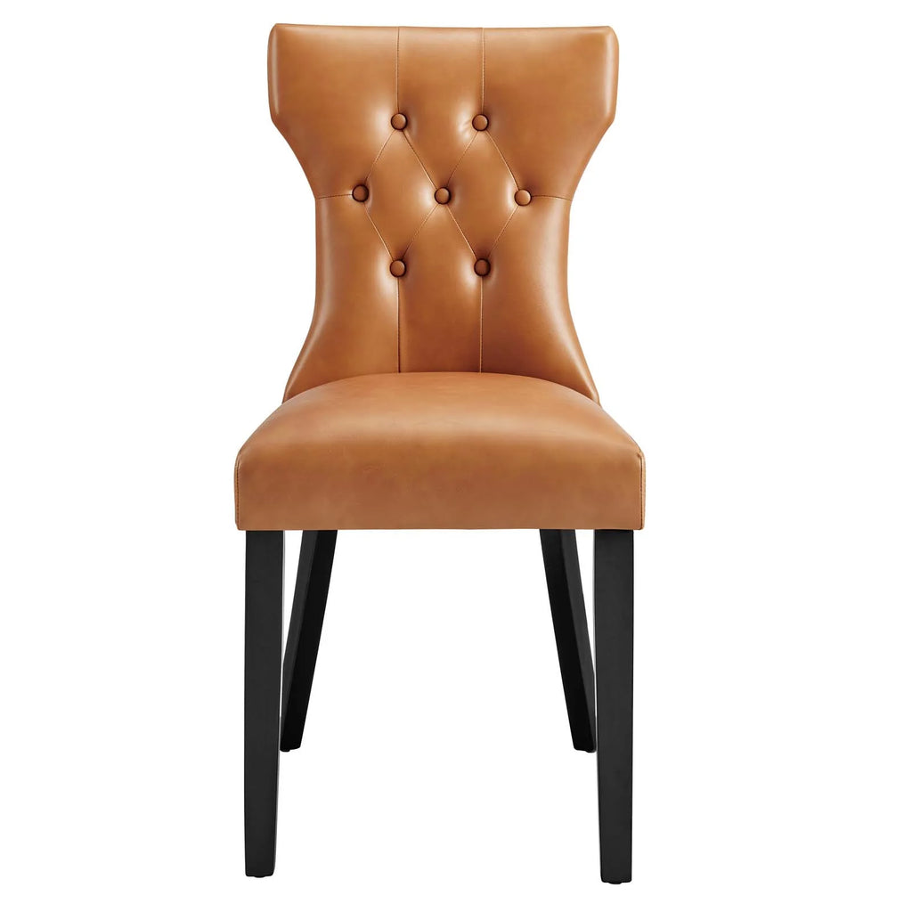 Tan Vinyl Side Chair C809618