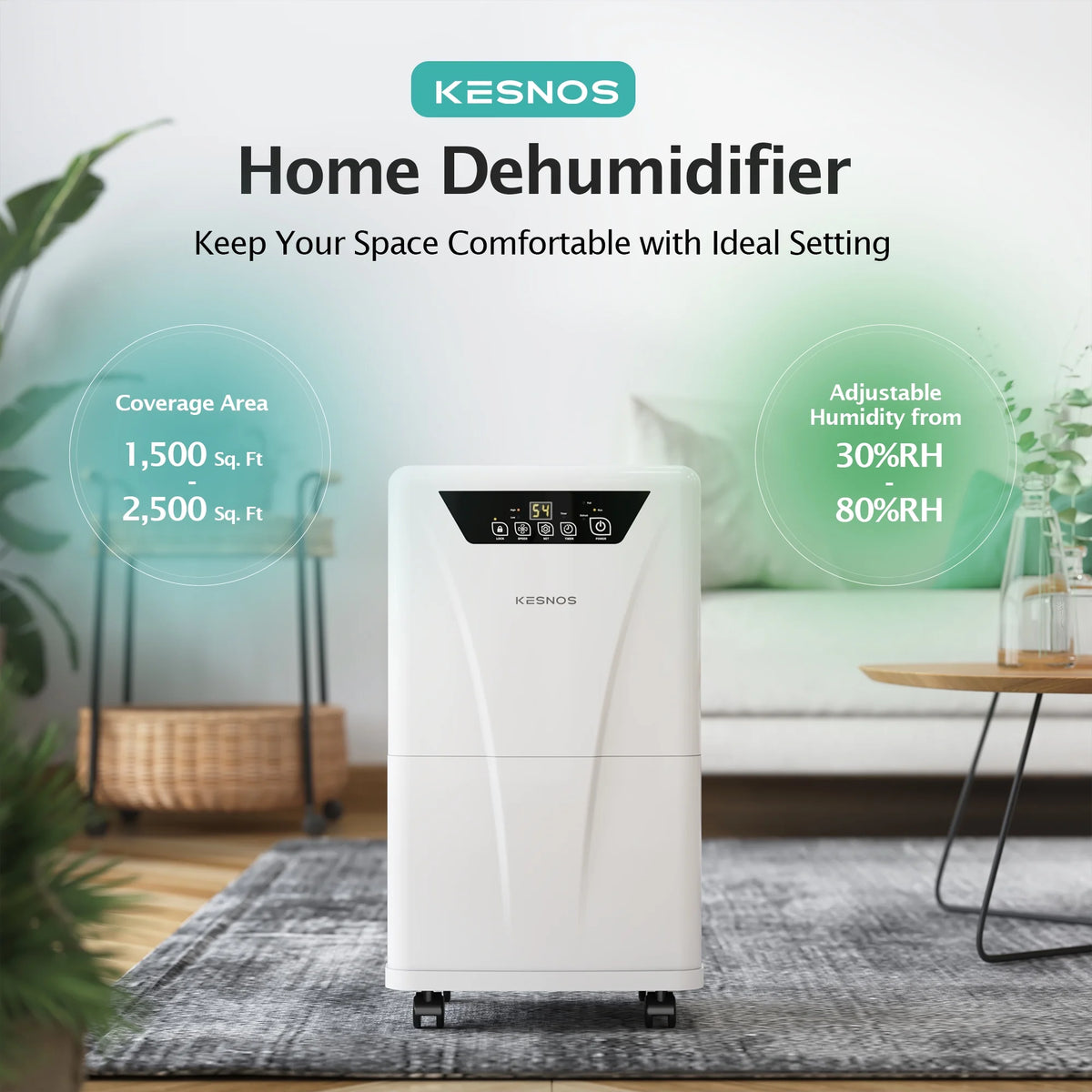 34 Pints Dehumidifier with Drain Hose L105