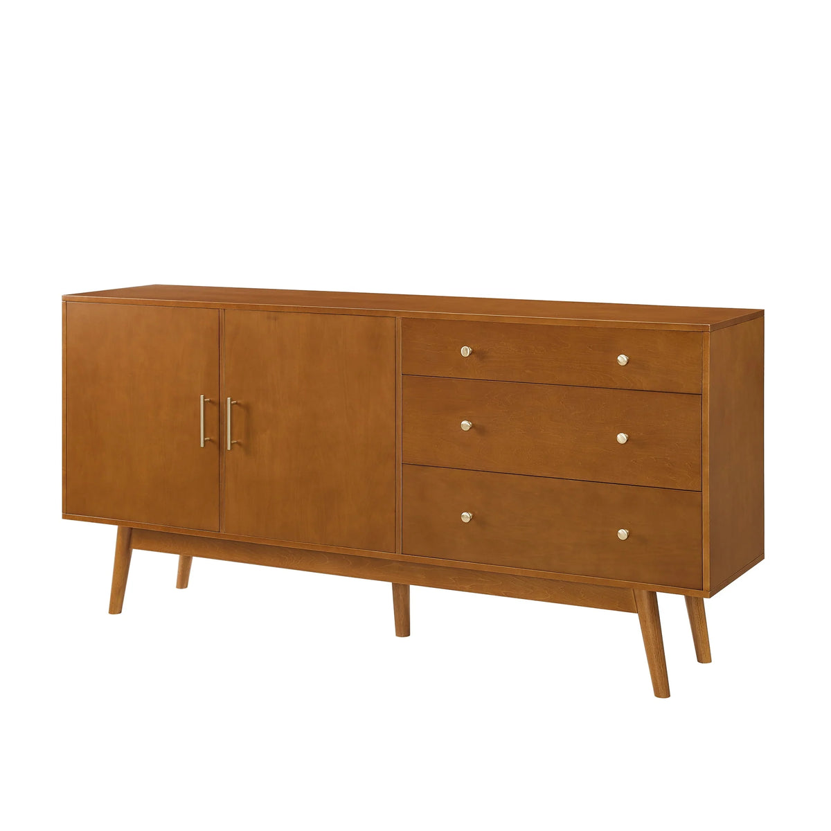 Mid Century 3-Drawer and 2-Door Sideboard S378