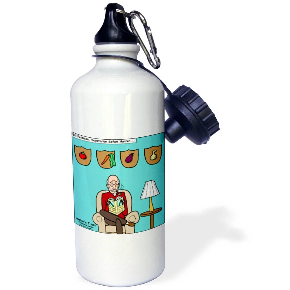 Vegetarian Safari Hunter Sports Water Bottle, 21oz B8256