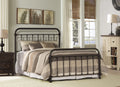 Classic Metal King Bed with Frame Dark Bronze B9828
