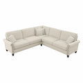 Cream Herringbone L Shaped Sectional Couch L875