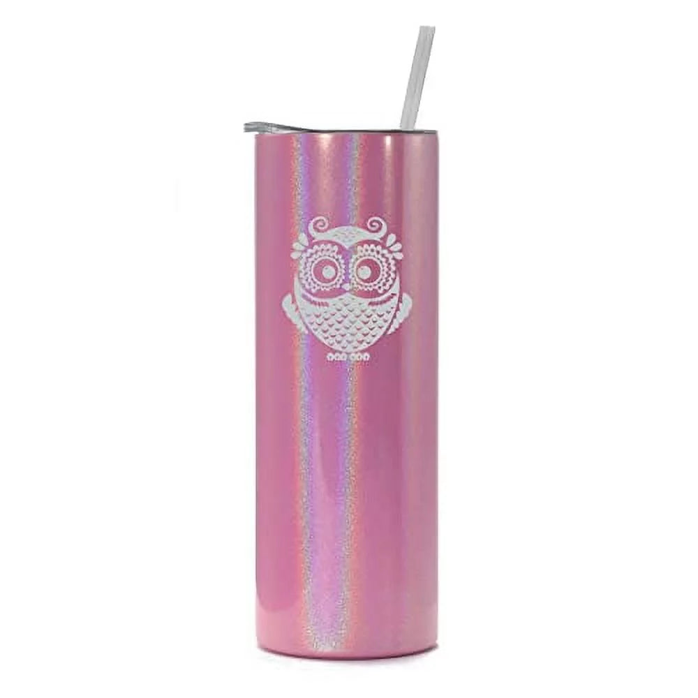 20 oz Stainless Steel Vacuum Insulated Tumbler with Straw U321