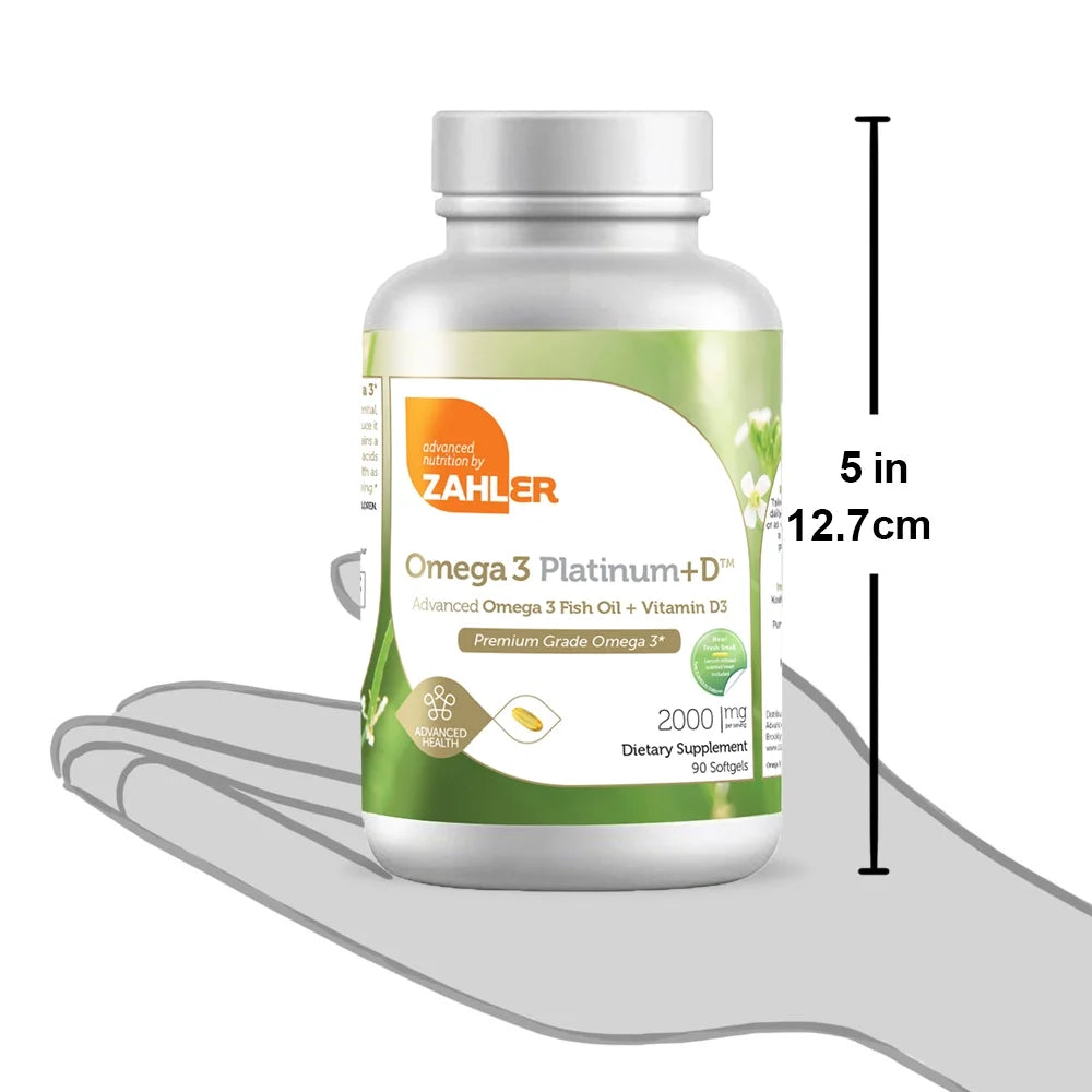 Omega 3 Fish Oil + Vitamin D3 2,000 mg 90 Softgels C4957