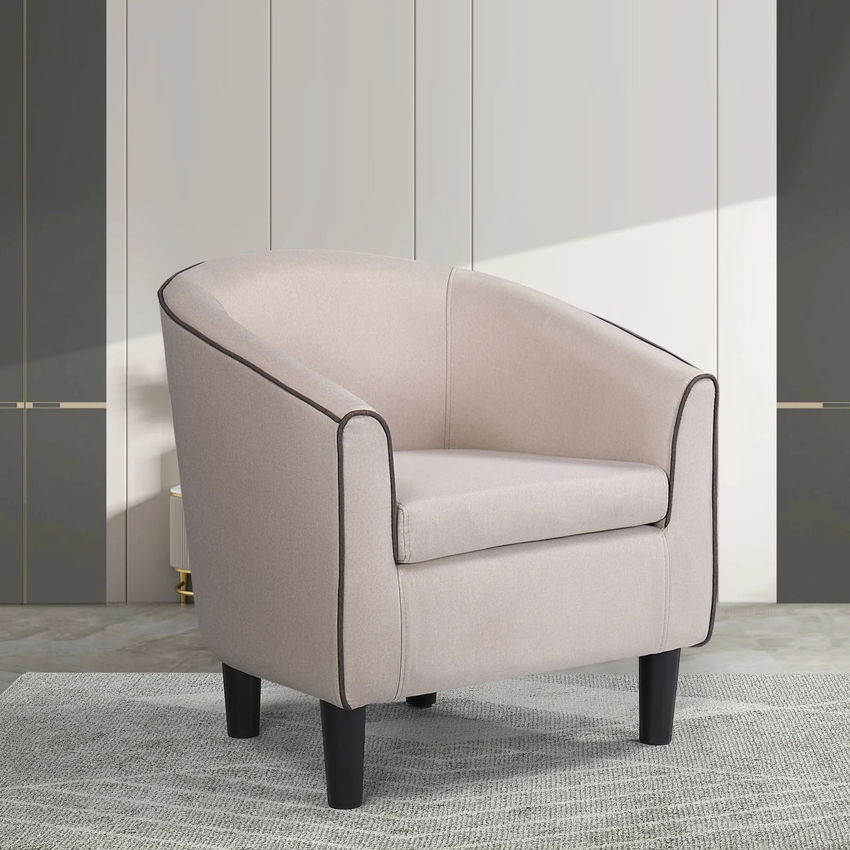 Beige Fabric Accent Chair R981352