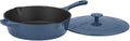 Blue Enamel Cast Iron Chicken Fryer P619