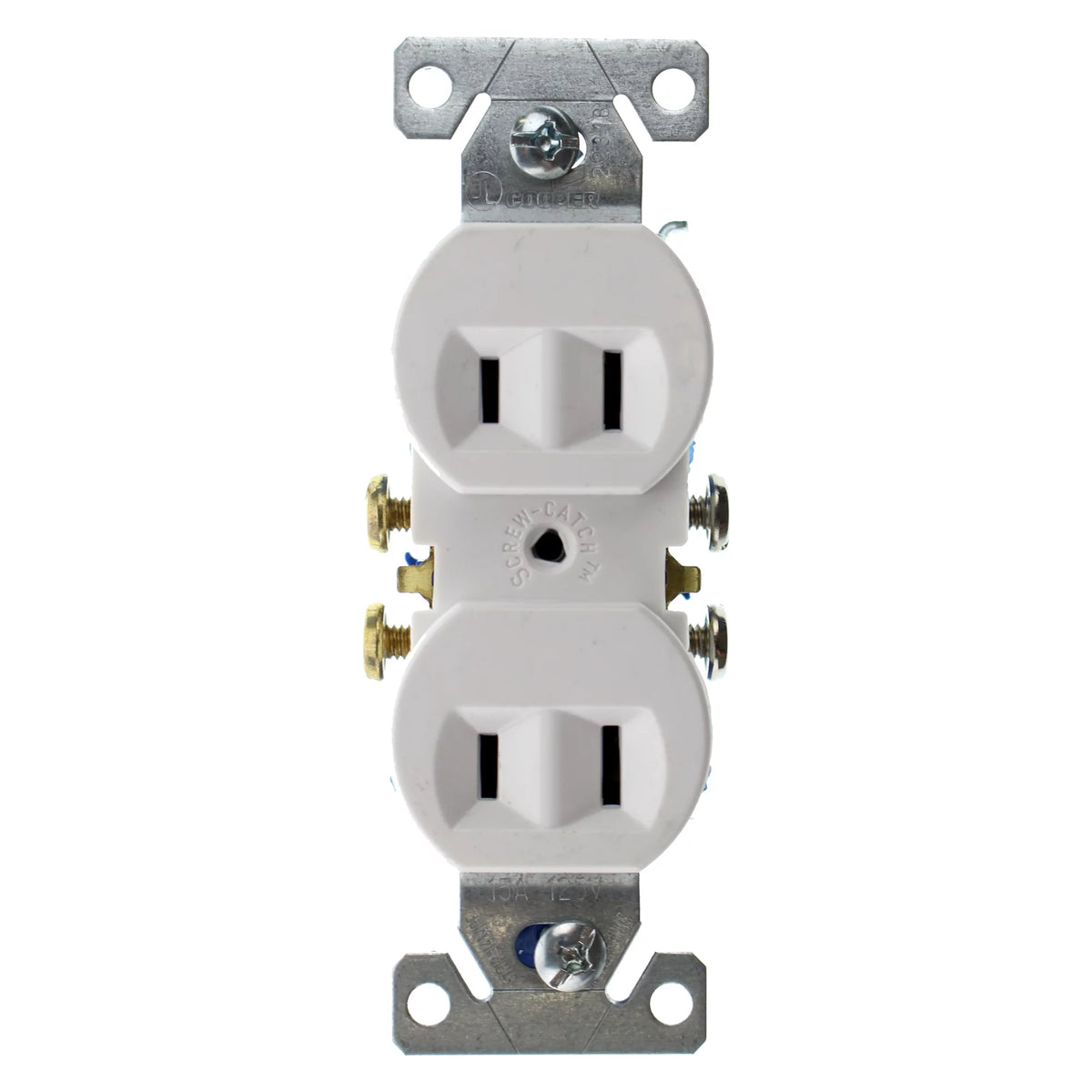 White 15-Amp 120-Volt Duplex Outlet 100-Pack T7699