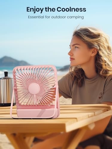 10000mAh Portable Travel Fan 7-inch Mini Desk Fan V8172
