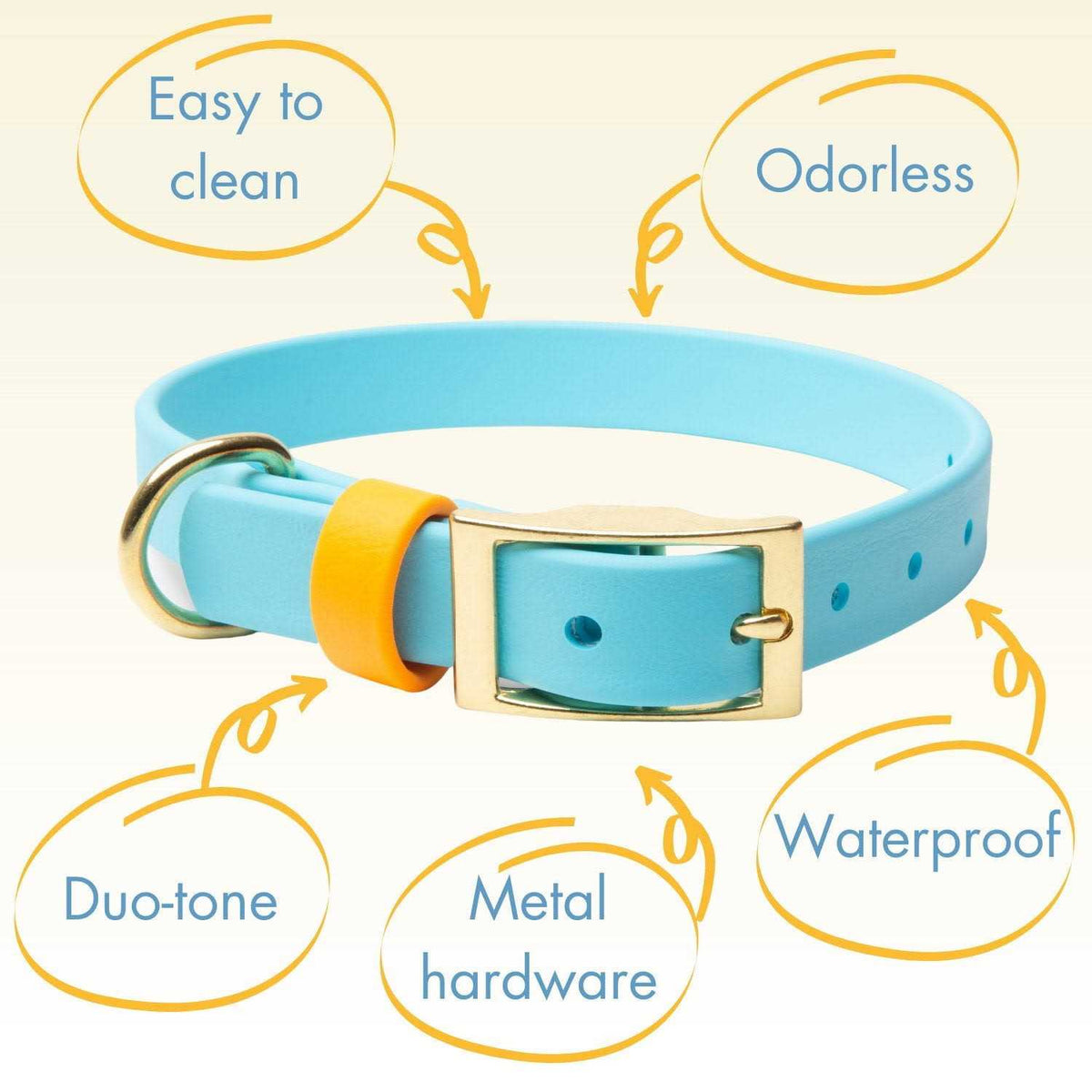Waterproof & Odorless Dog Collar V27236