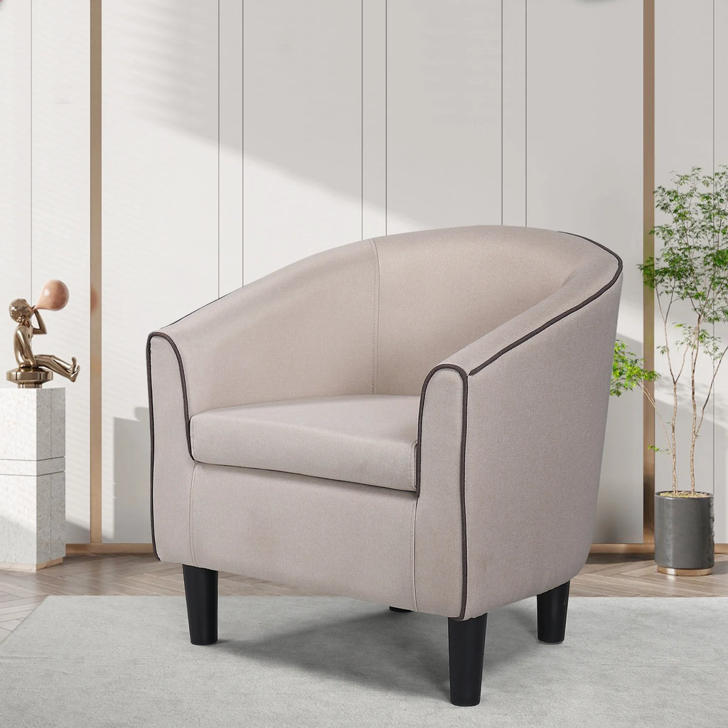 Beige Fabric Accent Chair R981352