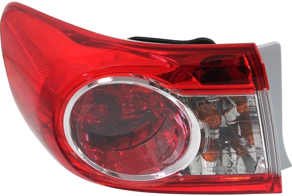 Tail Light Assembly for Toyota Corolla 2011 2012 2013 Passenger Side Pack of 2 R8310
