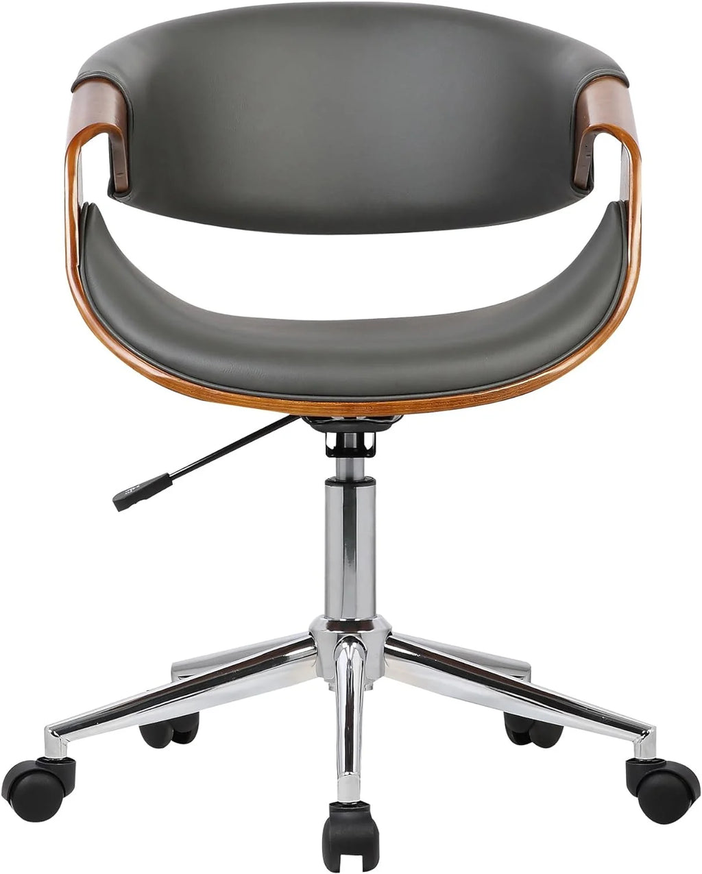 Grey Faux Leather Office Chair V11079