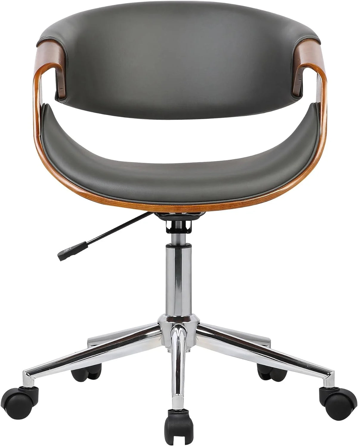 Grey Faux Leather Office Chair V11079