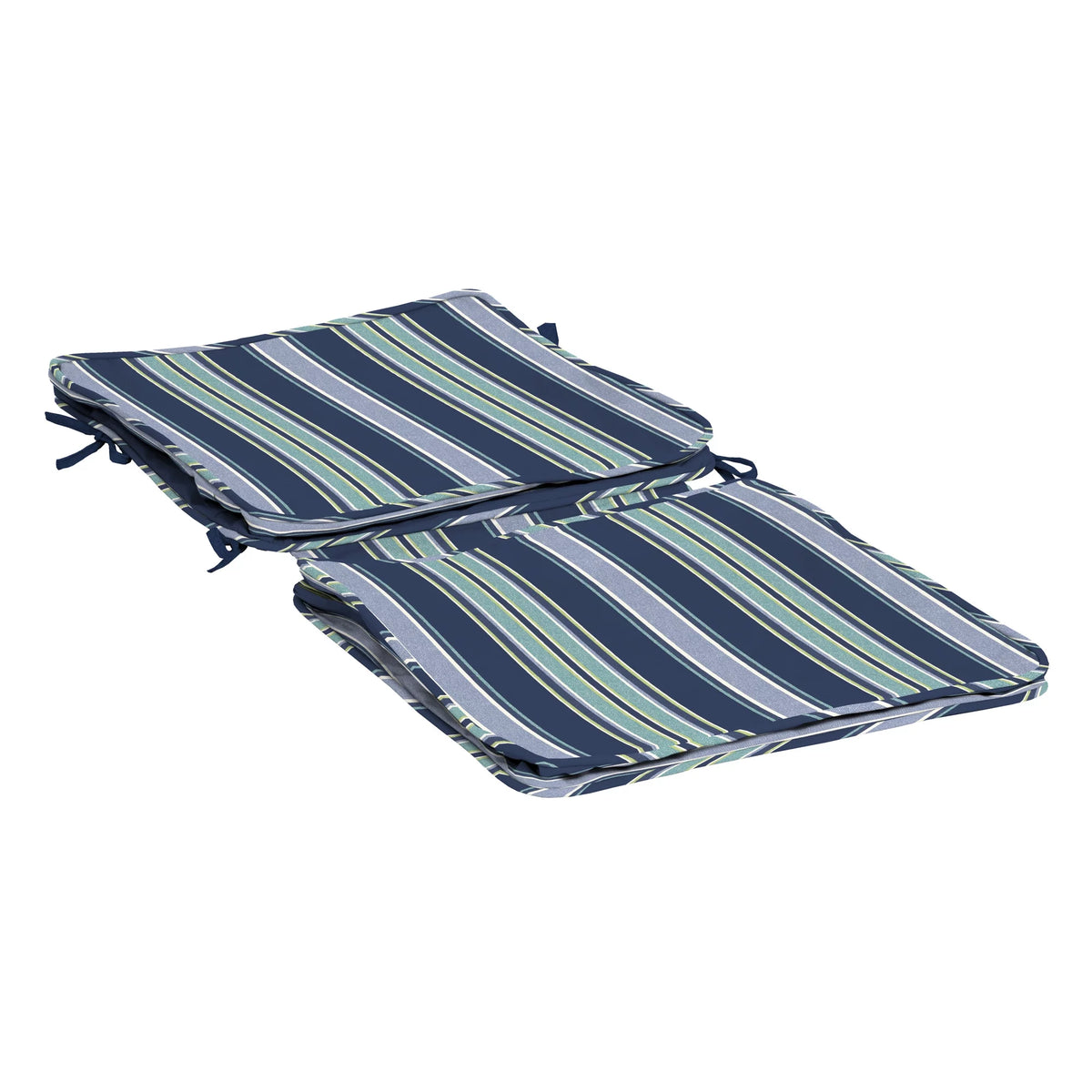 Sapphire Aurora Blue Stripe Outdoor Chair Cushion J165572
