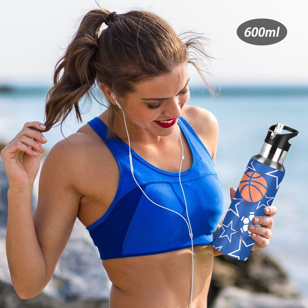Stainless Steel Insulated Water Bottle with Straw Lid S148