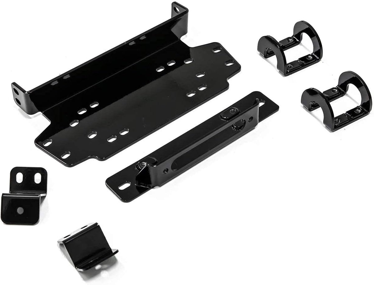 3500 lb Black Ops Winch with Heavy Duty Winch Mounting Plate Complete Kit T795
