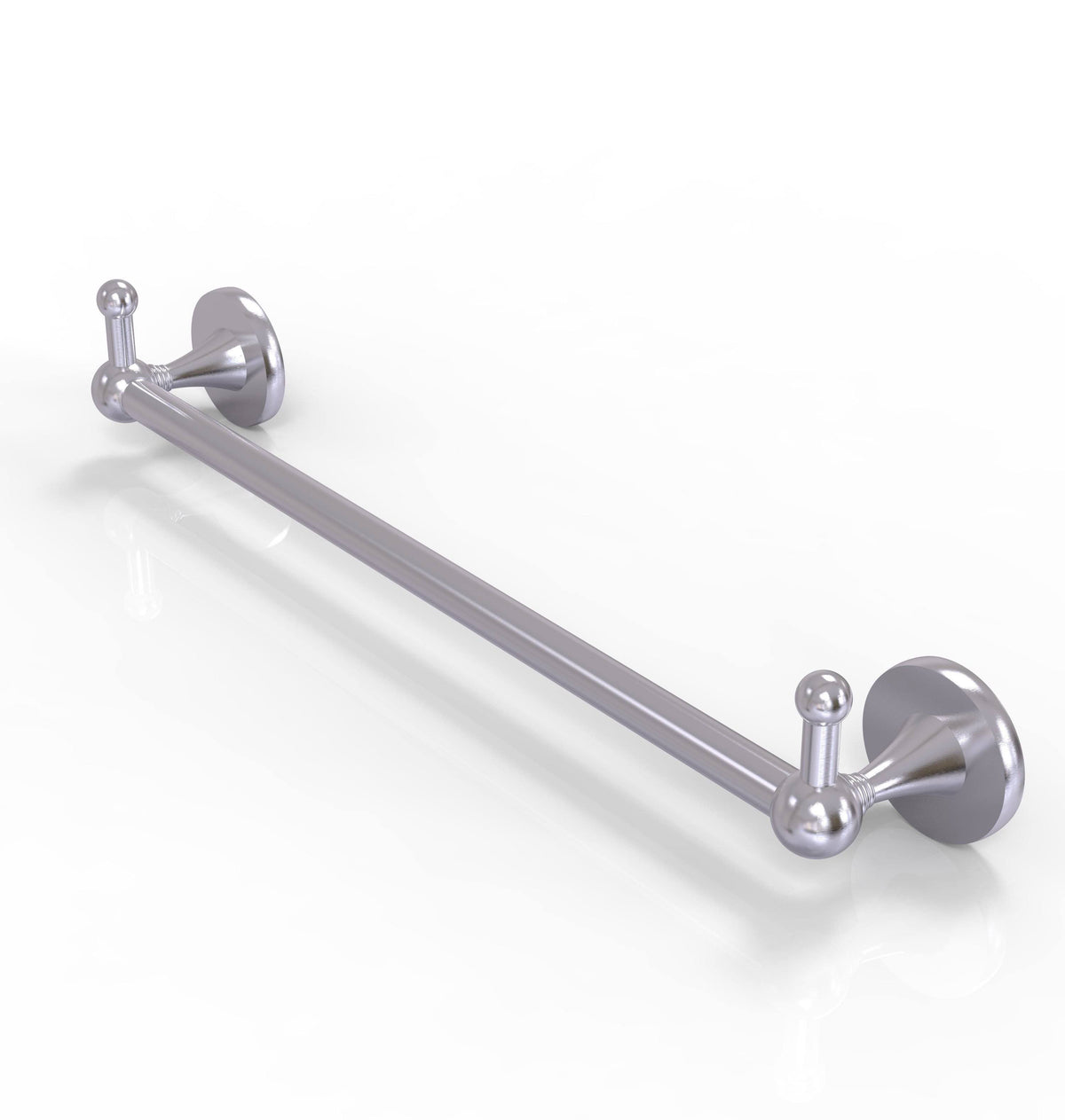 Satin Chrome 30x22 Towel Bar with Integrated Hooks Y274