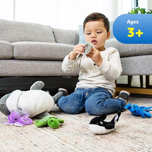 Plush Toy Shark Stuffed Animal with 5 Sea Animals B908