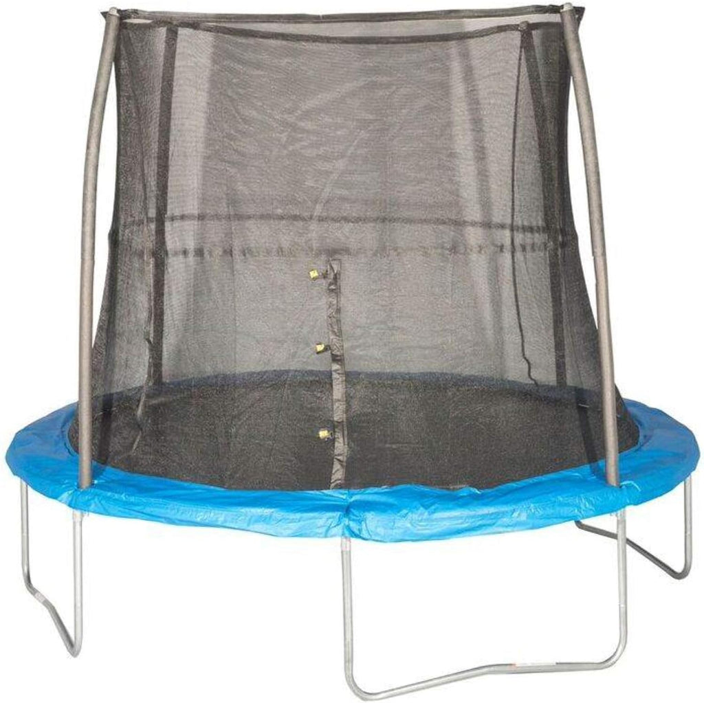 Blue 10 Foot Outdoor Trampoline with Safety Net Enclosure X38922