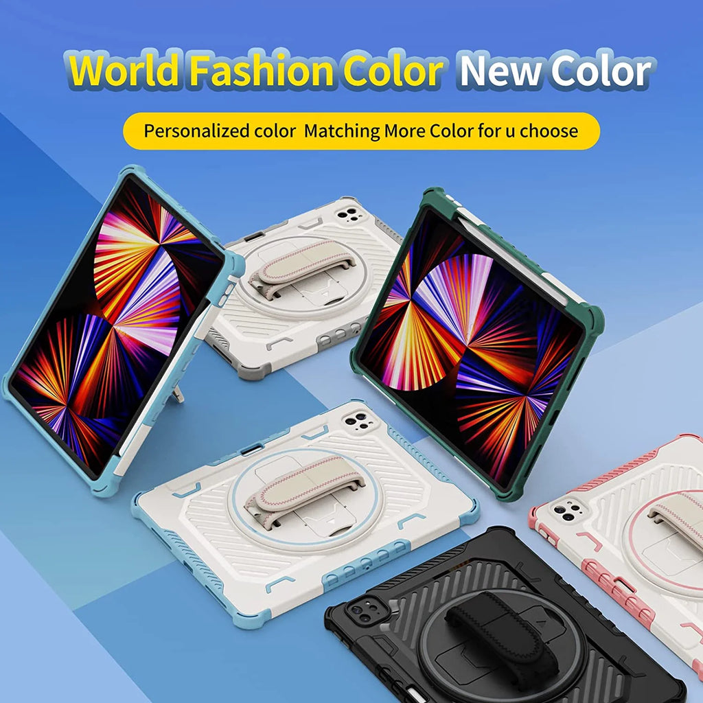 Heavy Duty Protective Cover with 360° Rotating Hand Strap & Stand Shoulder Strap P49170